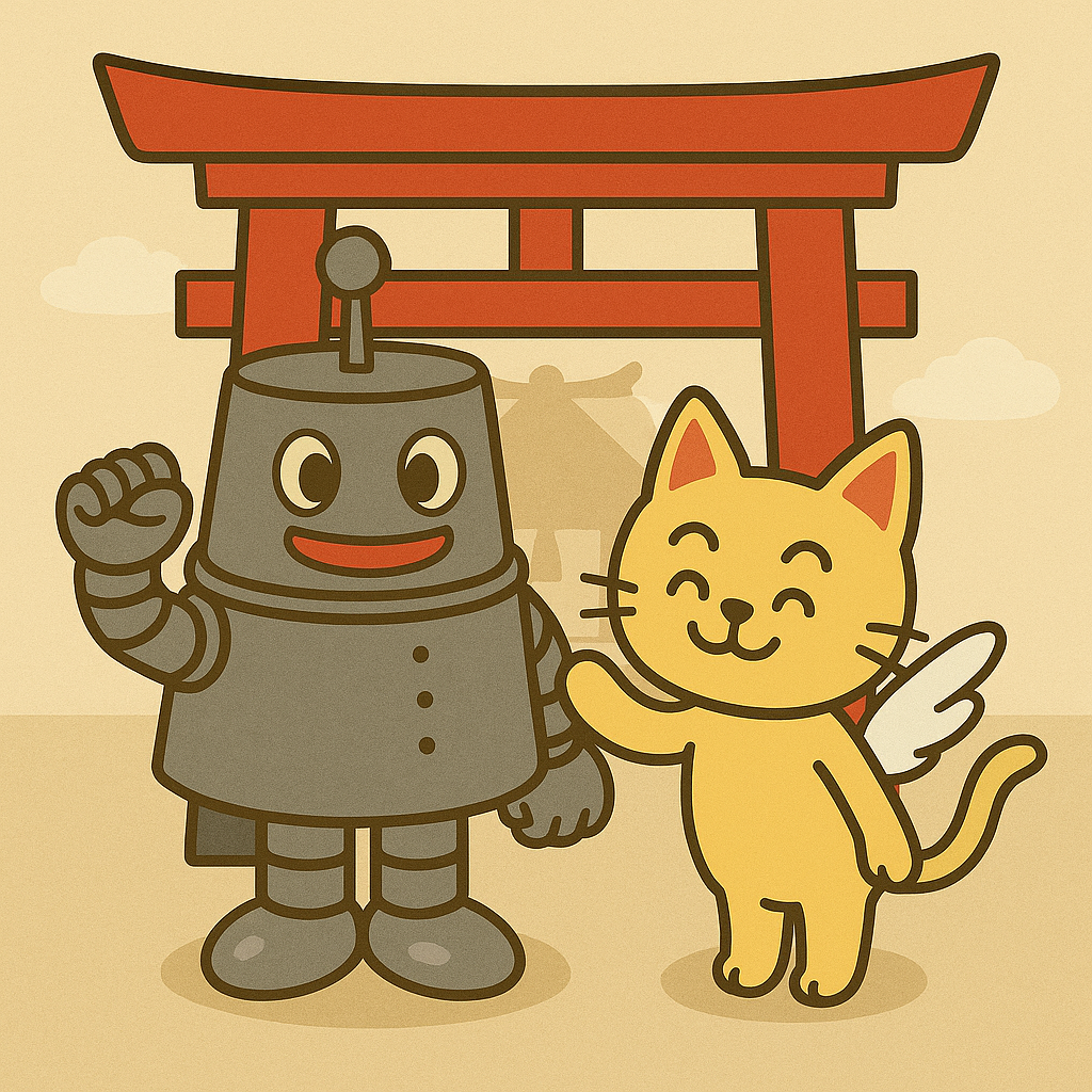 参拝マナーを締めくくるイラスト