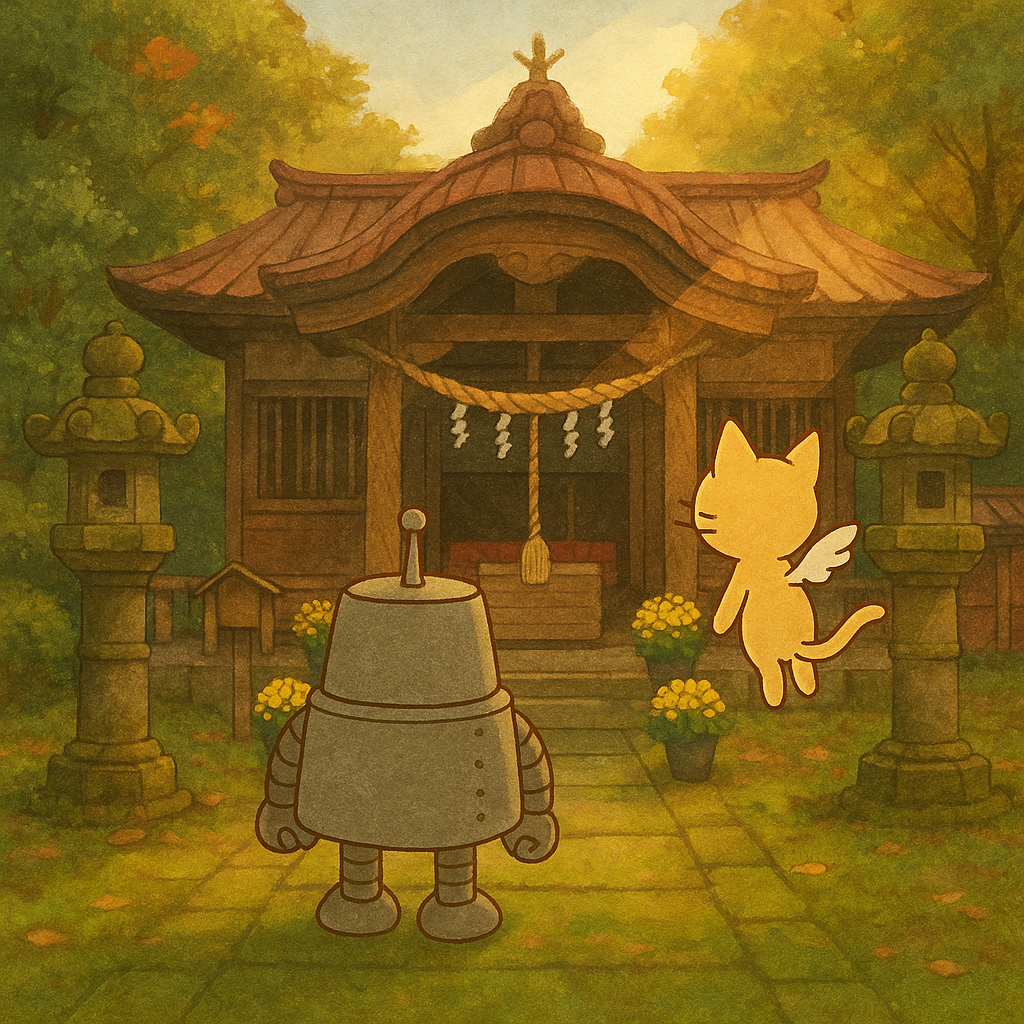 本殿前のイラスト